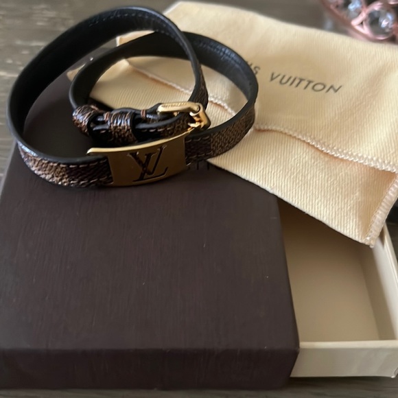 Louis Vuitton Accessories Authentic Louis Vuitton Leather Bracelet